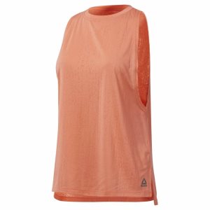 Reebok Burnout Muskelshirt Damen - Rosa - DE 638-MOG